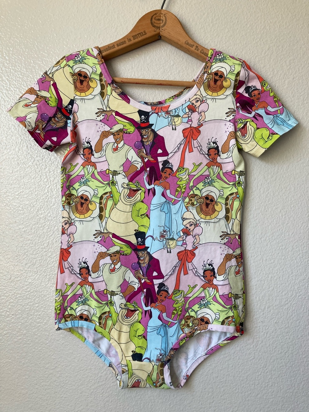 Wild Rich Kids Tiana Princess And the frog leotard bodysuit Disney sz 13/14